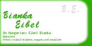 bianka eibel business card